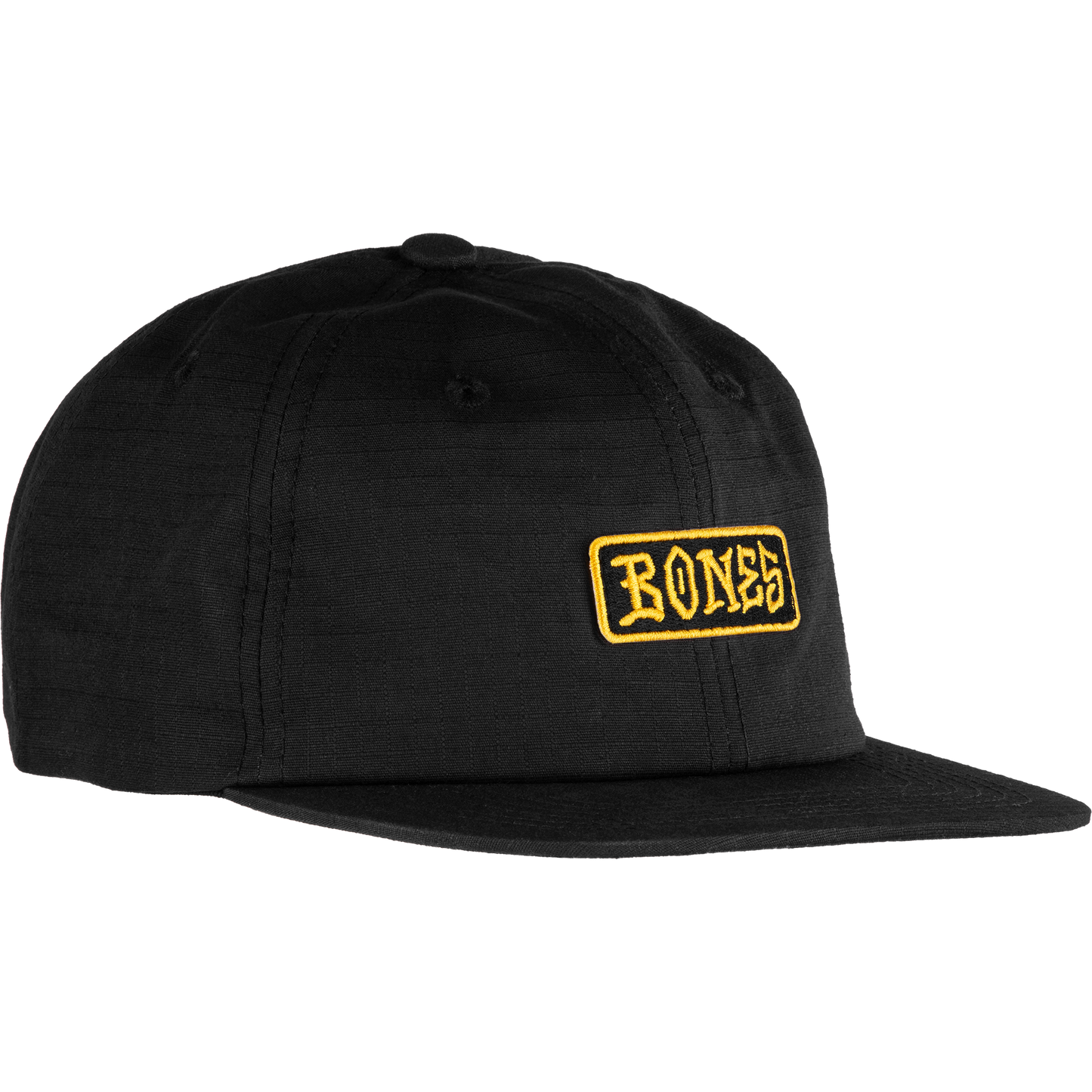 BONES - BLACK & GOLD 6 PANEL HAT