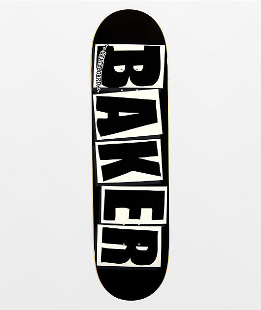 BAKER - BRAND LOGO BLACK/WHITE DECK /8.25