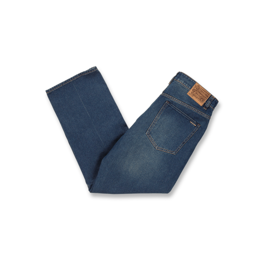 VOLCOM - NAILER RELAXED TAPERED FIT JEANS MATURED BLUE
