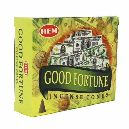 HEM - GOOD FORTUNE - 10 INCENSE CONES